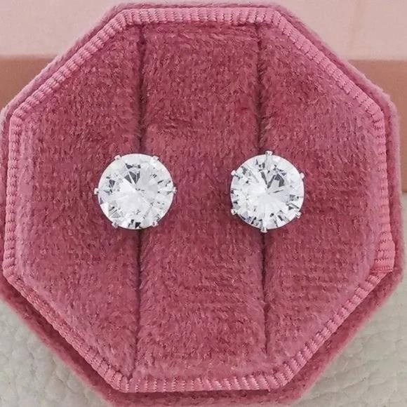 NEW 2.5 CT 925 STERLING SILVER DIAMOND EARRINGS, NICE EARRINGS, CUTE EARRINGS - Picture 2 of 4